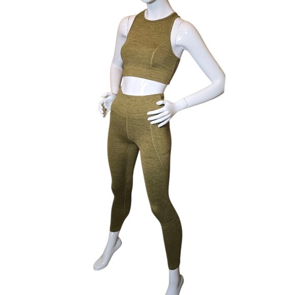 JOY LAB Spacedye Olive Green SET sz xs/s - Picture 1 of 8